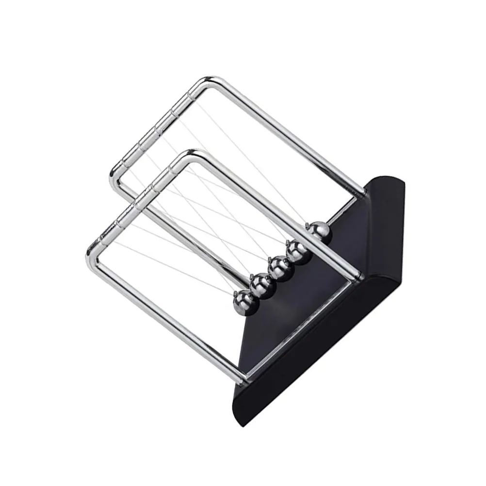 

Newton's Cradle 5 Balls Toy Black Kids DIY Educational Science Gift Physics Experiment Model Dynamics Energy Balance Building