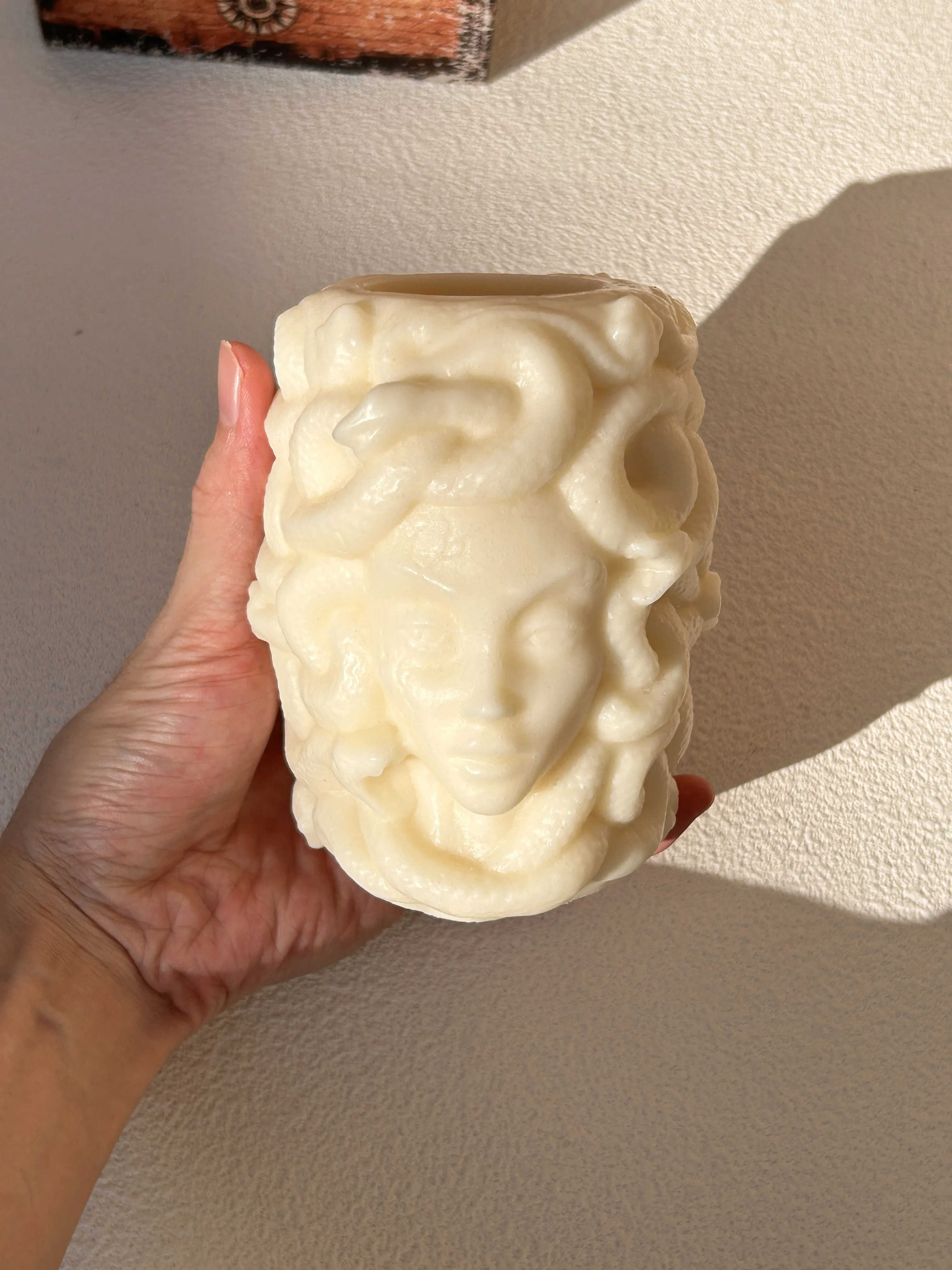 

New Medusa Vase Candle Silicone Mold DIY Medusa Flower Pot Silicone Mold Medusa Vase Gypsum Dropper Pen Holder Mold