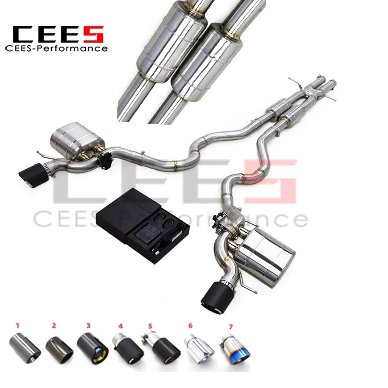 

cees Stainless Steel 2013-2022 for Land Rover Range Rover V6 3.0T Catback Exhaust System Exhaust Pipe Valvetronic Muffler