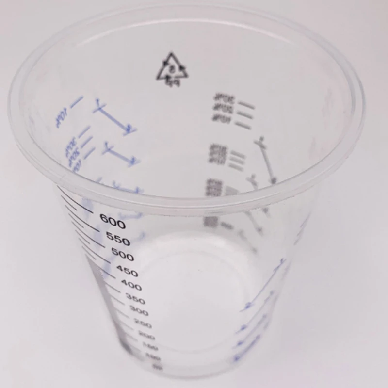 Copos de Mistura de Tintas Plásticas, Recipiente para Mistura Precisa de Tinta e Líquido, Cor Aleatória, 600ml, 25