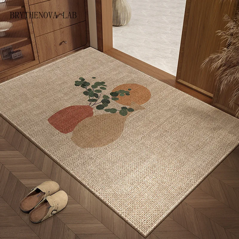 2026 Modern Printing Dust Removal Entrance Mat Thickened 8mm Wear-resistant Mat Porch High-end Wipeable Floor Carpet for Home