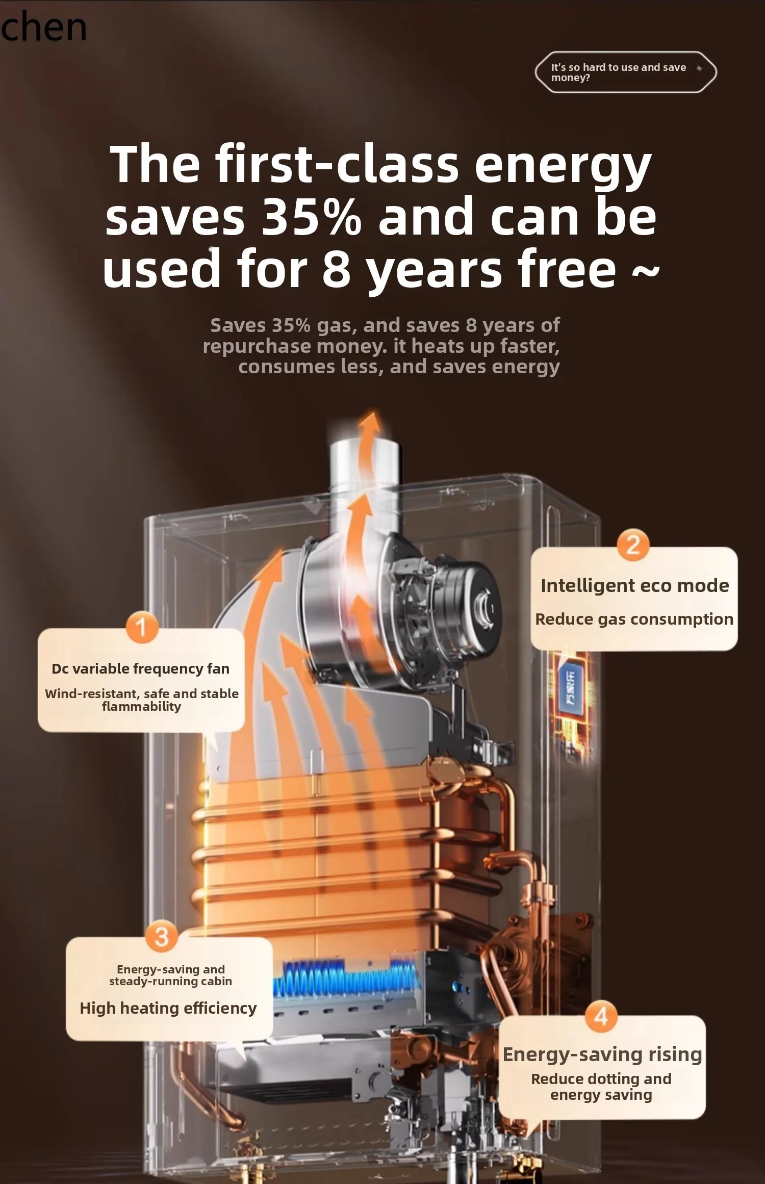 ZML scaldabagno a gas domestico gas naturale 13 litri 16 litri zero acqua fredda temperatura costante silenziosa