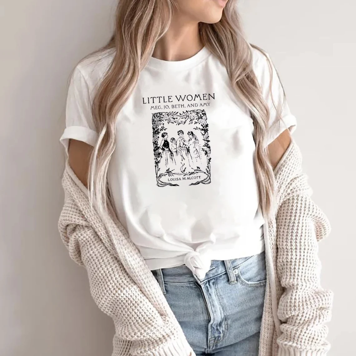 

Little Women T-Shirt Little Women Shirt Gift Louisa M. Alcott Gift Literary Gift Bookish Gift Little Women Short Sleeve Shirt