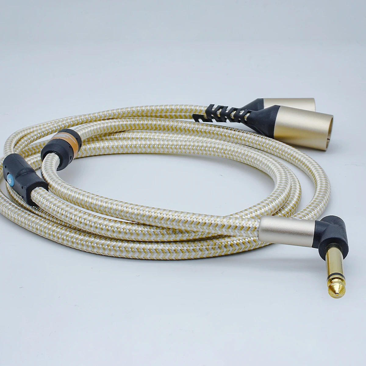 Premium Audio Cable 1/4 Inch MONO 6.35 TS Plug to Dual 3-Pin XLR Plug for Eletric Guitar to Mixer SPC Cable 1M 2M 3M 5M 8M 10M