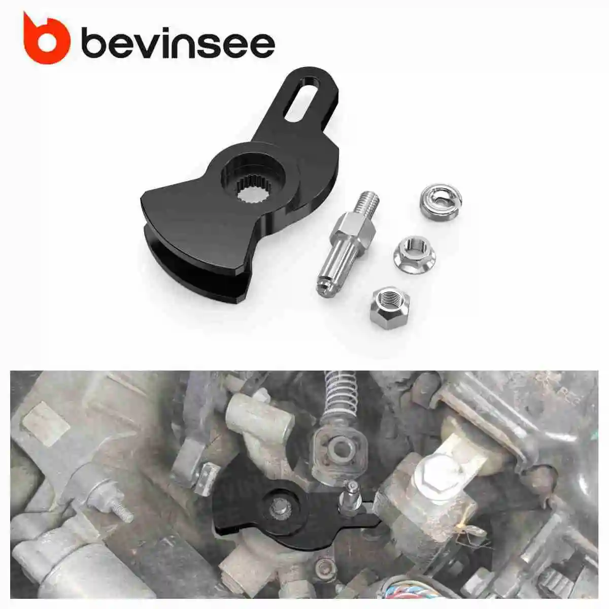 

BEVINSEE 5-speed Manual Short Shifter Arm Assembly Kit For VW For Golf 4 For Golf 5 GTI For Jetta MK4 For Passat For Audi A3 TT