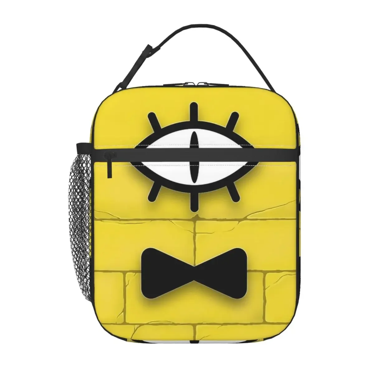 Gravity Falls Bill Cipher bolsa de almuerzo aislada caja de almacenamiento de alimentos refrigerador térmico portátil loncheras para viaje