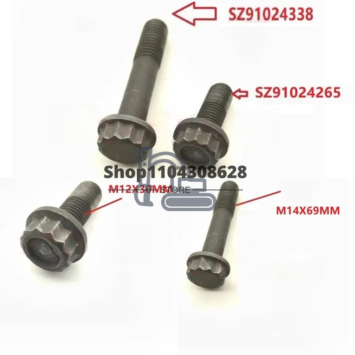

SZ91024338,BOLT SZ91024265 FOR ENGINE J08E