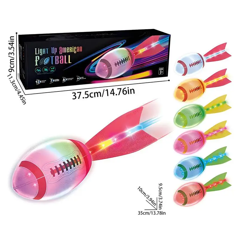 

Светящийся в темноте футбольный мяч для уличного футбола, перезаряжаемый яркий красочный футбольный мяч для игр, рождественский спортивный мяч для мальчиков, дети на открытом воздухе