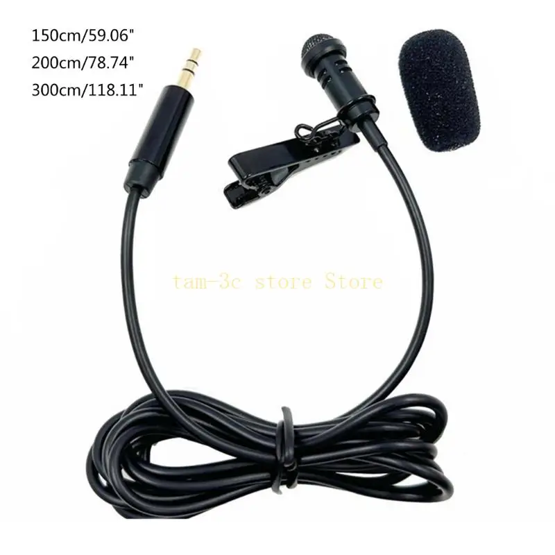 Cho Mic Lavalier Microphone Chất Lượng Âm Thanh Độ Nét Cao Đầu Cắm 3.5 Mm Cổ Kẹp Micro 2.5 Mm Cáp Che Chắn D0UA