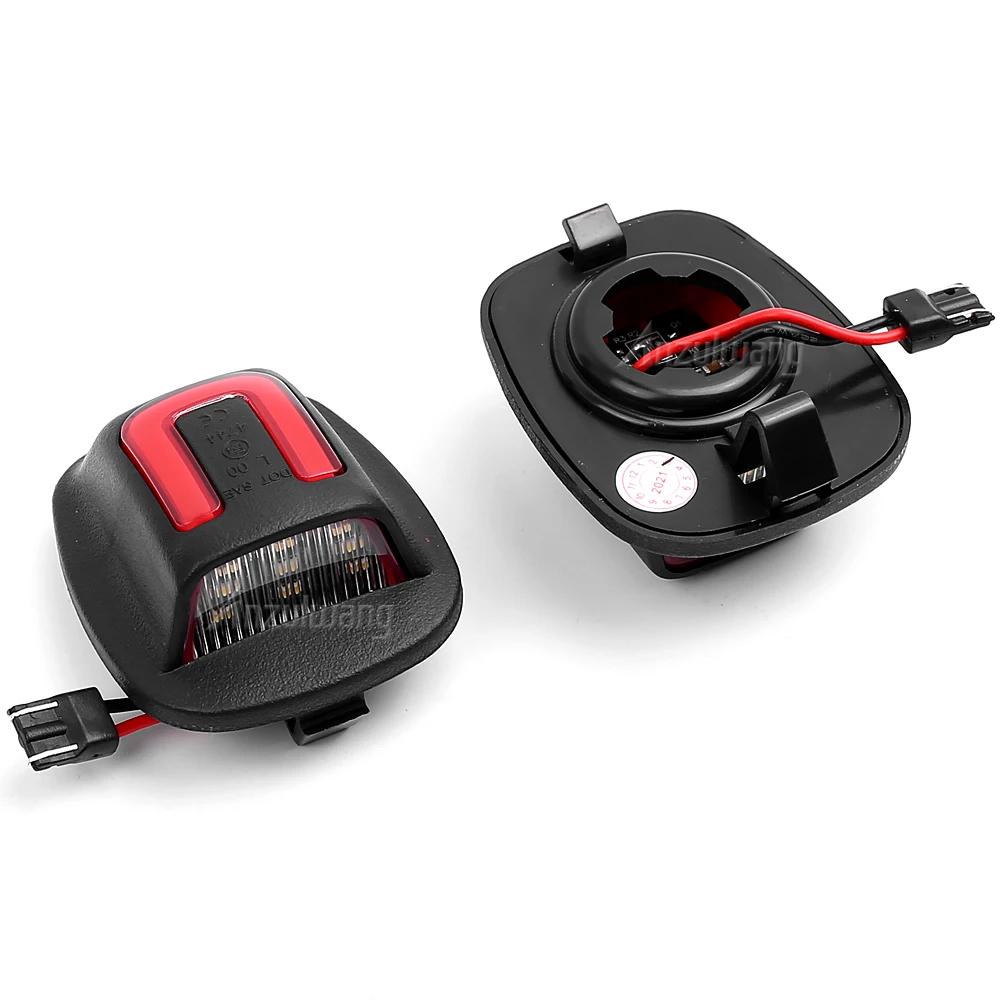 

White LED Car Rear License Plate Number Lights Assemblies 12V For Nissan Frontier Navara/NP300/ D22 1998-2004