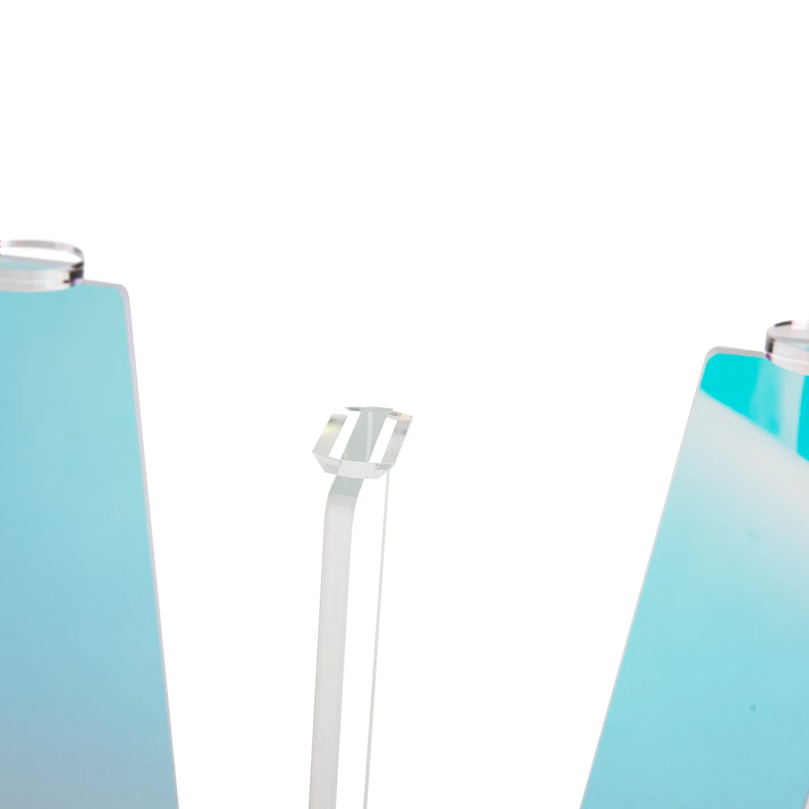 طاولات المقهى، طاولة قهوة أكريليك قزحية، طاولة جانبية حديثة لغرفة المعيشة مقاس 17.7 × 20.3 بوصة #5