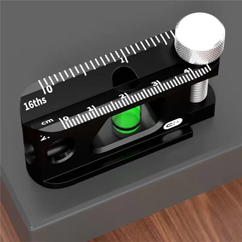 LICE-High-Precision 1Pc Mini Scale Level Ruler, Magnetic Pipeline Leveling& Measuring Tool