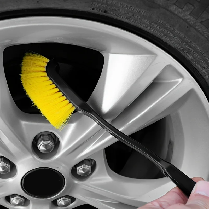 1pcs Car Special Crevice Brush Wheel Hub Tire Brush BrushInside And Outside Cleaning Tool Car Supplies