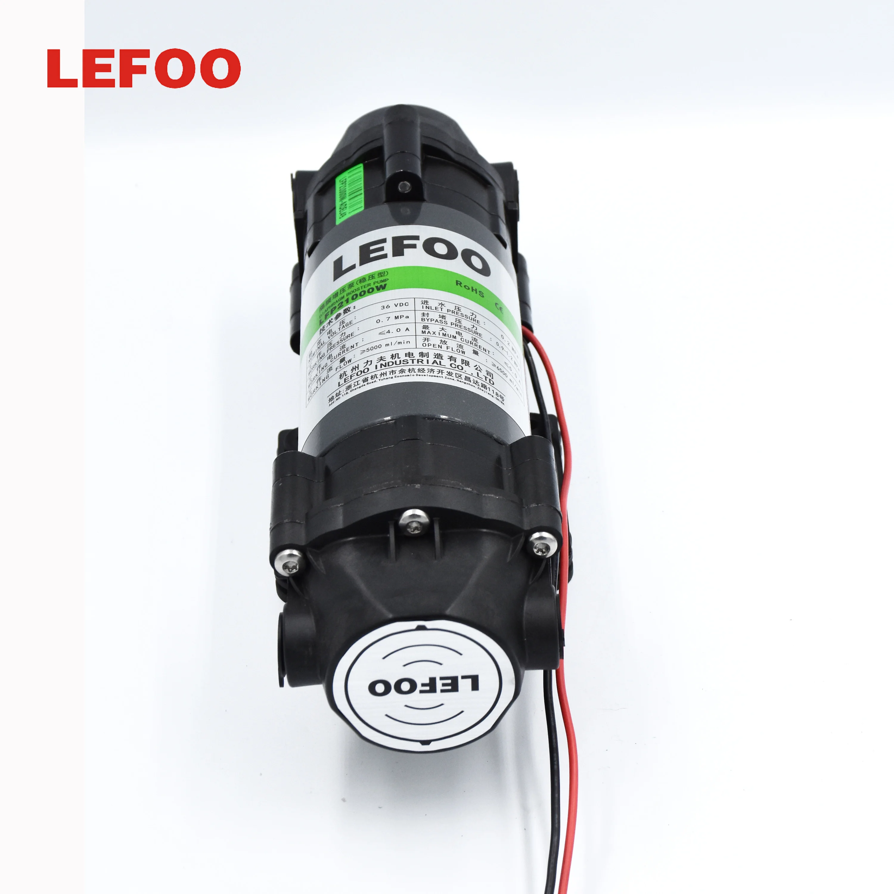 36V 1000 GPD Commercial RO Booster Pump with Large Flow Diaphragm Structure for Purifier & Drinking Water Treatment view 5
