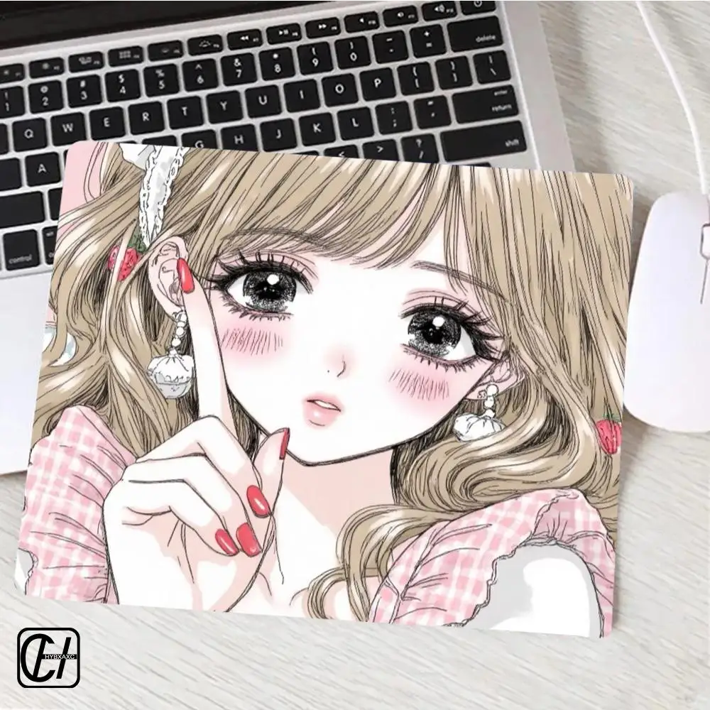 

An Old-fashioned Girl Mouse Pad For Small Size Gaming Mouse Pad Gamer Company Keyboard Mouse Mats Carpet Computer Desk Mats