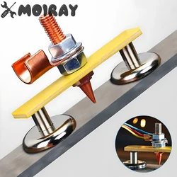 Welding Magnet Head Magnetic Welding Fix Ground Clamp Single/Double Strong Magnetic Weldings Support for Electric Welding Ground