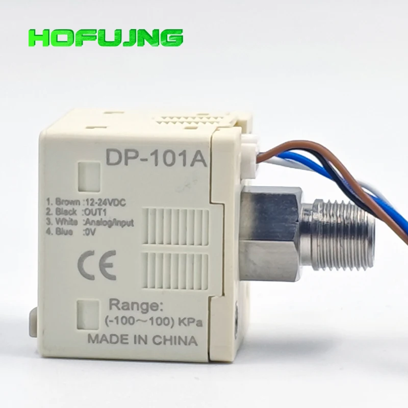 Digital Pressure Sensor DP101 DP102 Vacuum Pressure Switch 2-Way Pneumatic NPN PNP M5 -100~100kPa -0.1~1.0MPa