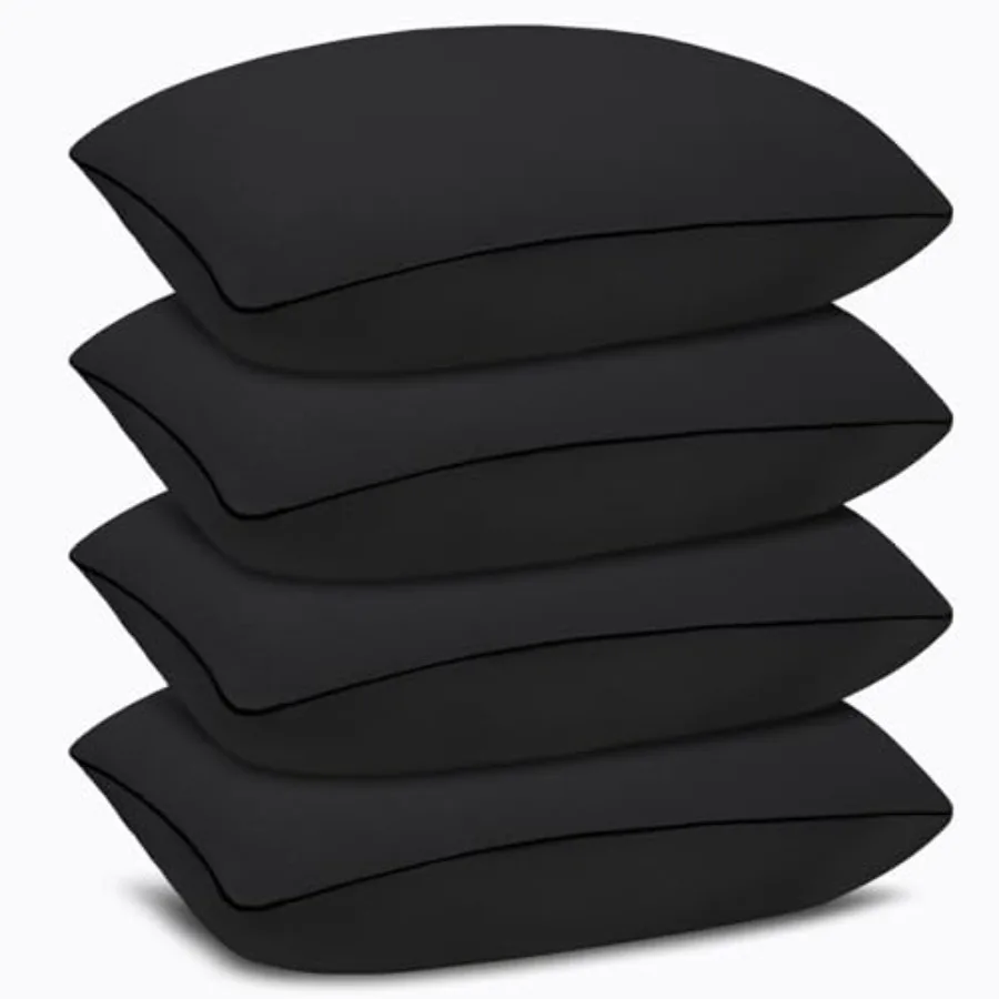 

Подушки для сна размера Queen Size, 4 штуки, роскошные гостиничные подушки, комфортные и поддерживающие, можно стирать в машине, подходят для сна на животе.