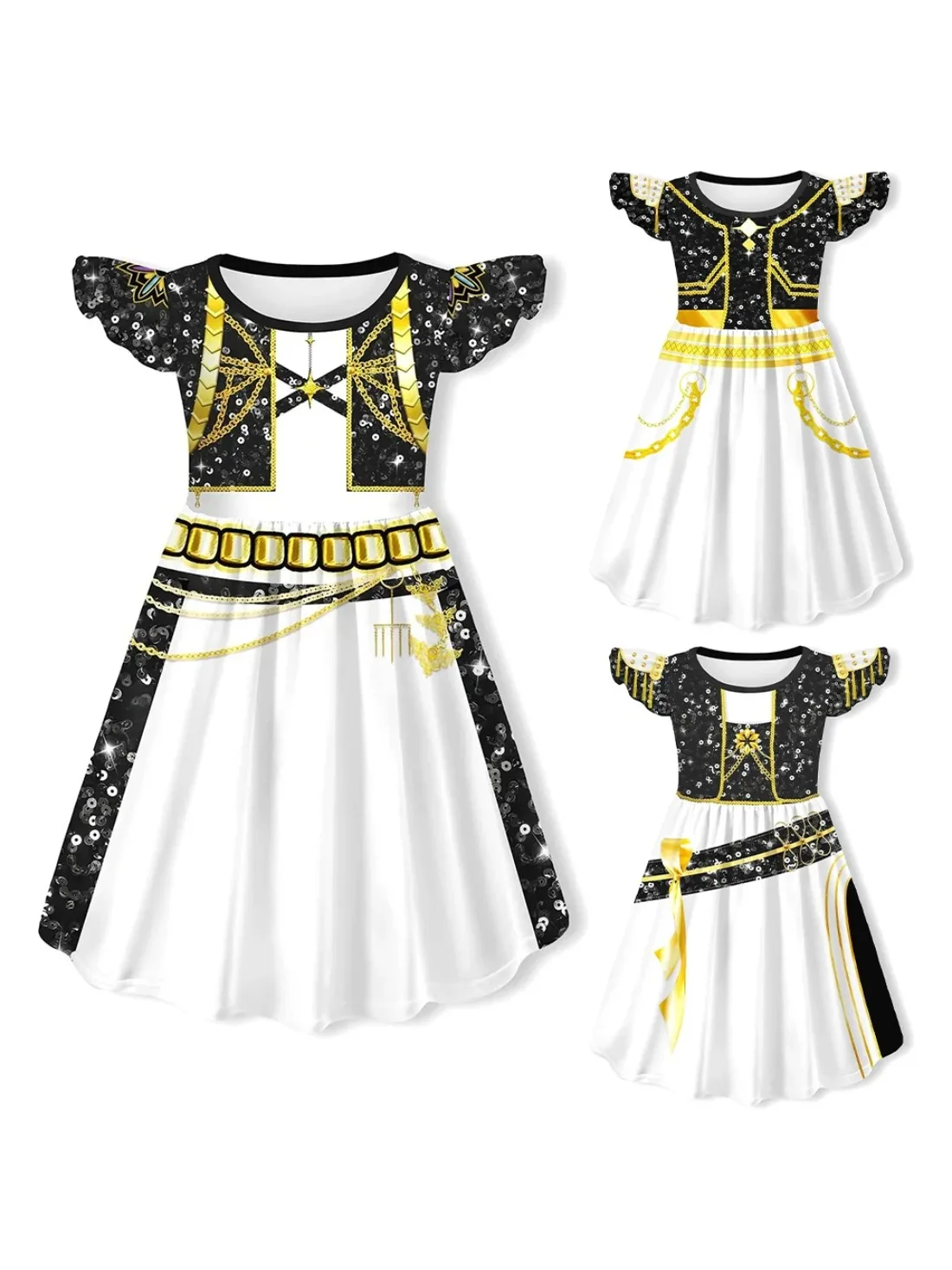 Película KPop Demon Hunters vestidos de Cosplay para niña personaje Huntrix disfraz de escenario actuación traje de fiesta de Halloween ropa