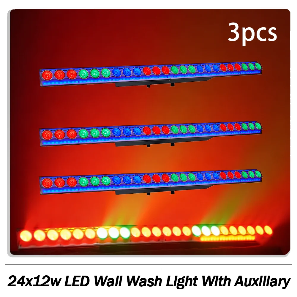 

Светодиодный светильник для заливающего освещения стен 24x12 Вт с секционным управлением, дополнительным RGB-эффектом «конные скачки», DMX-управлением звуком для музыки, диджеев, дискотек, клубов и вечеринок