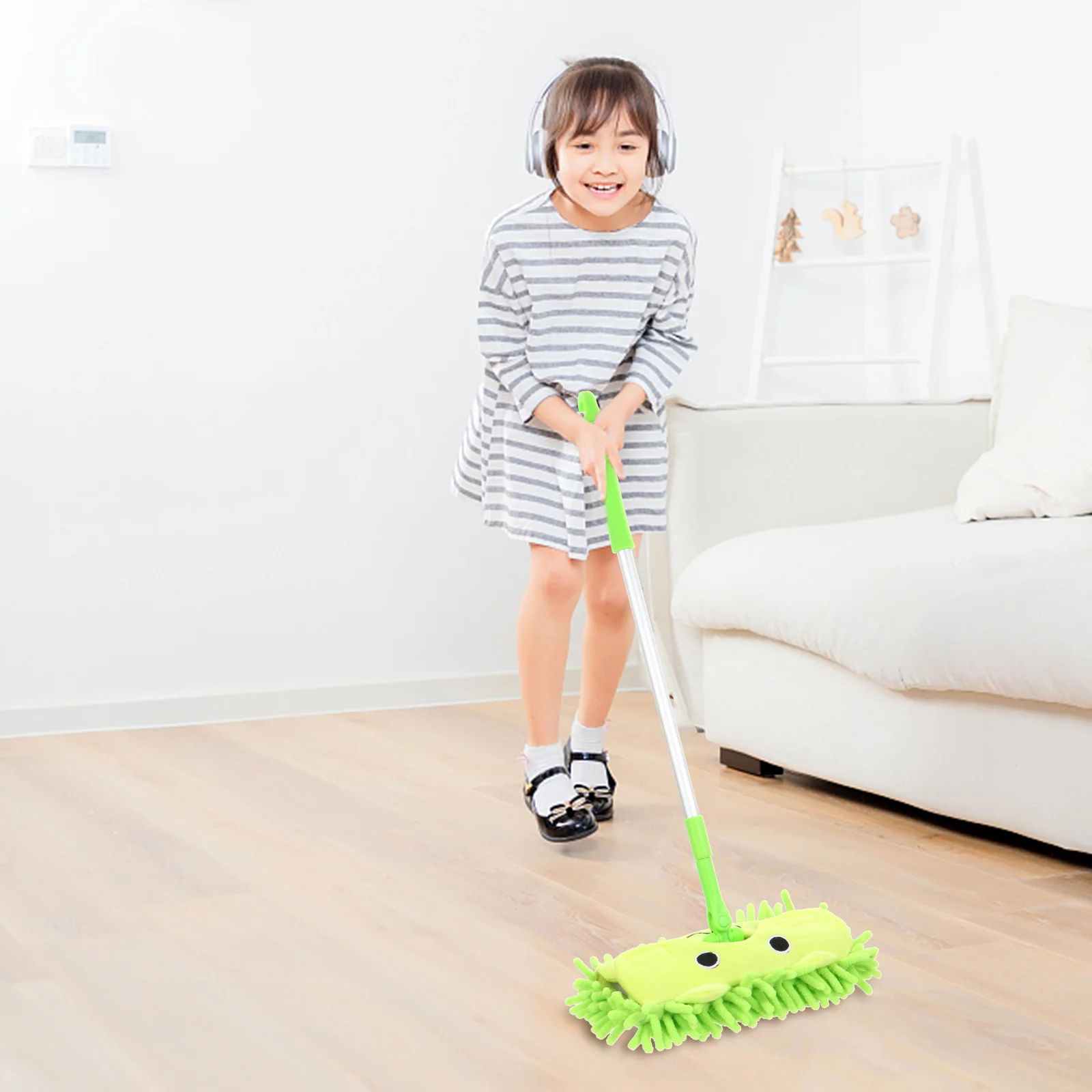 Mini balai à franges en plastique pour enfants, jouets pour faire semblant de jouer, livres