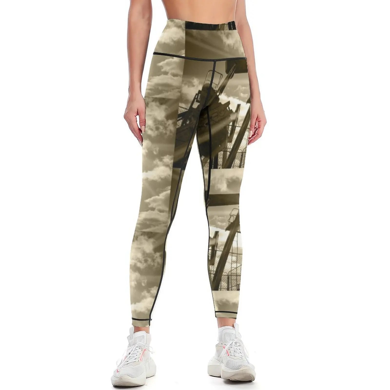 

Oil rig. Leggings Women's high waist Women's tights gym's clothing Leginsy push up Womens Leggings