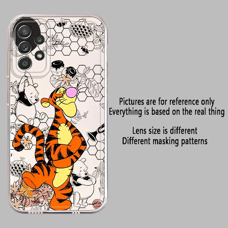 ديزني ويني ذا بوه واضح لينة قضية الهاتف لسامسونج غالاكسي A55 A50 A51 A53 A07 A54 A73 A06 A31 A02 A72 A05 A71 A04 A56 A52 #2