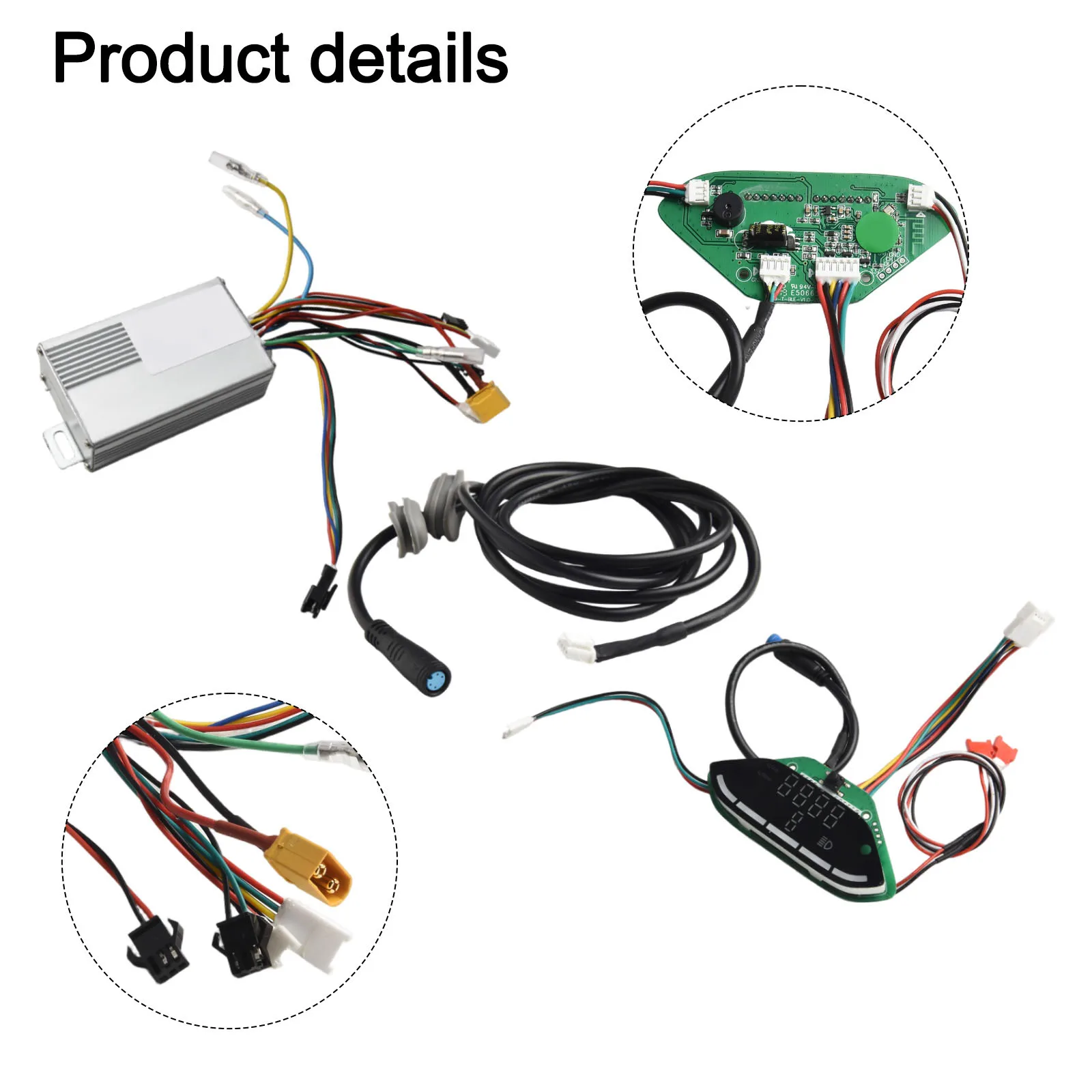 

Дисплей контроллера 17A 36V 183.5g Ebike Легкий износостойкий алюминиевый корпус 183,5 г для электрических скутеров E9T