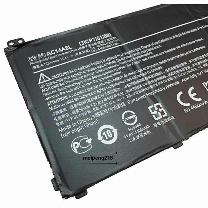 2024  for  Acer Aspire VN7-571 591G 592g 791 Ac14a8l   Laptop battery