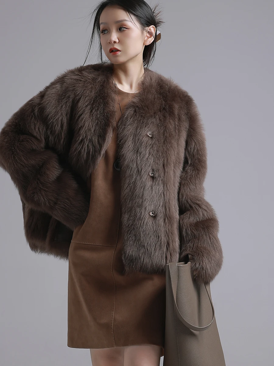 AYUNSUE 천연 양피 모피 코트 여성 진짜 가죽 자켓 겨울 자켓 2025 럭셔리 의류 여성 v 넥 Шуба Женская