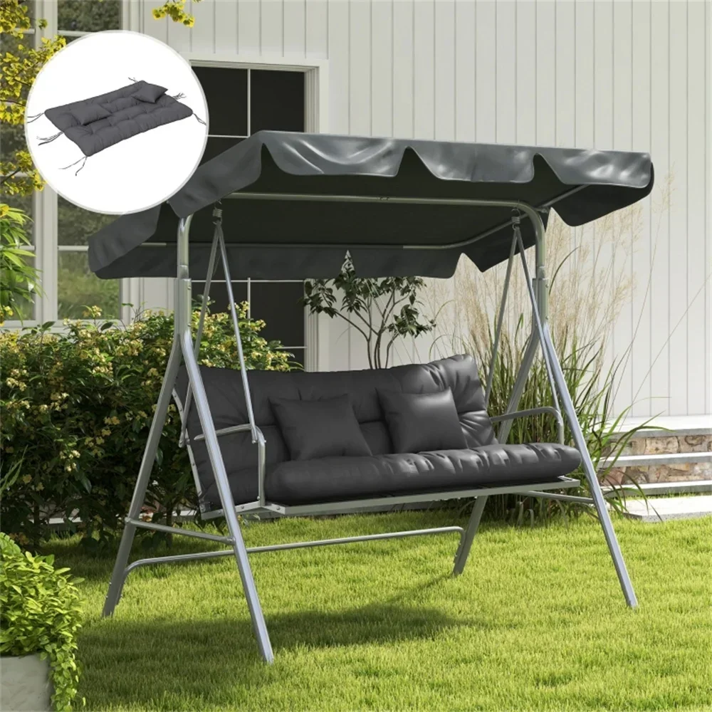 

Outdoor Bench Cushion Waterproof Thick Terrace Swing Chair Cushion,suitable for Swing Seats, Garden Lounge Chairs Charcoal Gray