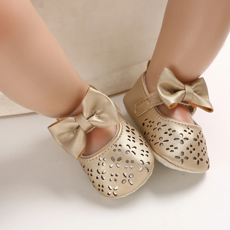 

Spring and Autumn Girls' Baby Shoes Soft Bottom Bow Princess Series Walking Shoes 0-1 Year Old Girls' Baby Shoes