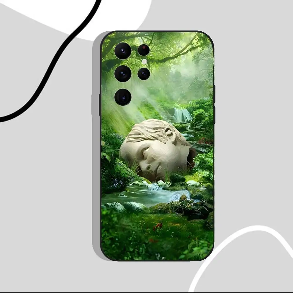 حافظة هاتف Weezer SZNZ للخريف لهاتف سامسونج S25، S24 Ultra، S20، S30 plus، S22 Plus، S23، Ultra 5G غلاف أسود من السيليكون