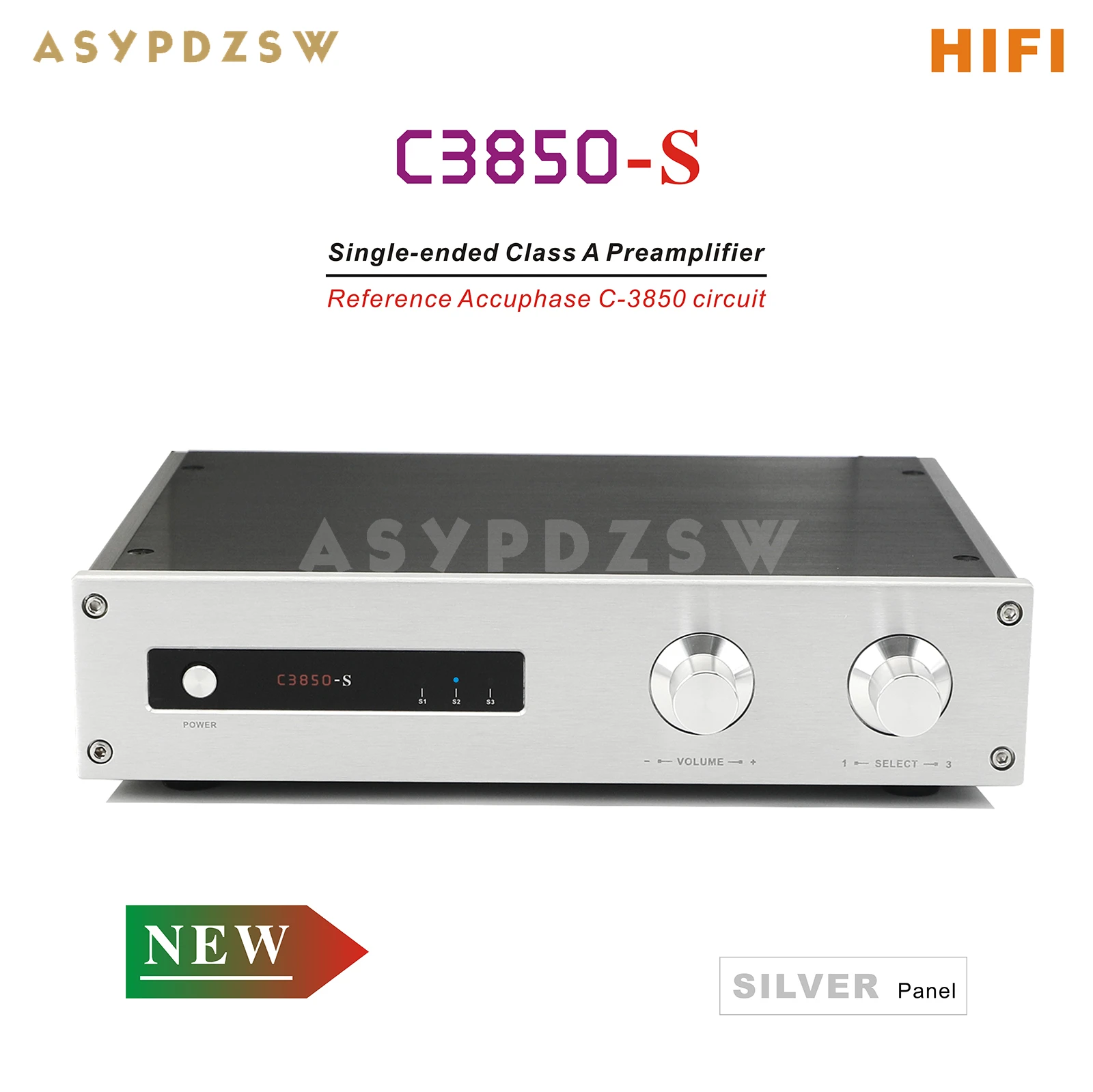 HIFI C3850-S Przedwzmacniacz klasy A z 3-drożnym wejściem RCA Reference Accuphase C-3850