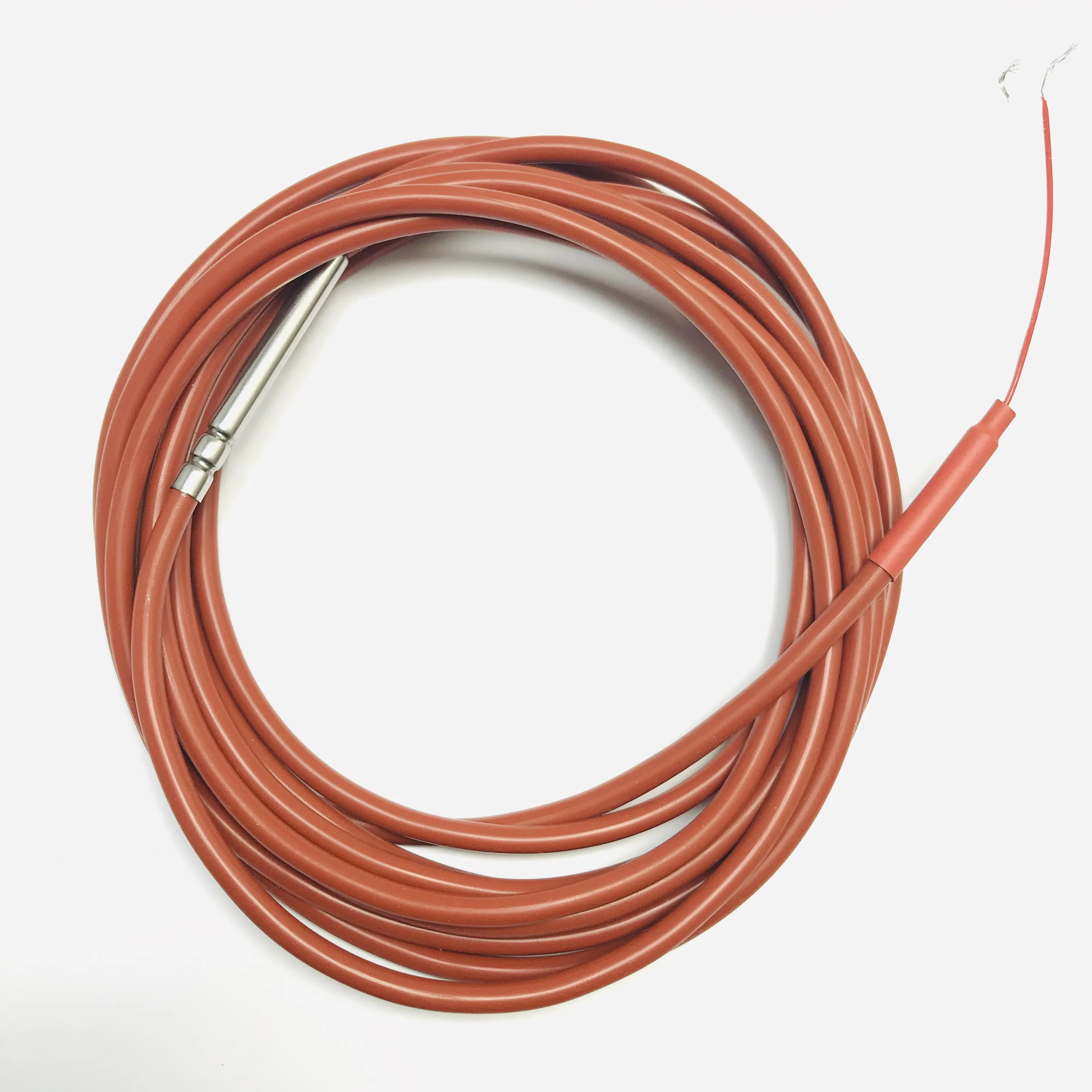 3 Meters PT1000 Stock 2 Wires Temperature Sensor Thermistor Silicone Gel Coated Probe 5mm*45mm -50-180 centigrade RTDs