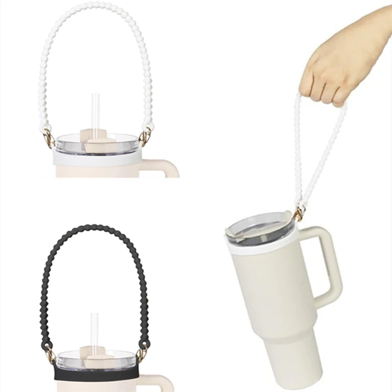 Siliconen Waterfles Handvat Waterfles Sling Houder Met Riem Past Op De Meeste 8-40Oz Flessen-Compatibele Bottle Cup Accessoires