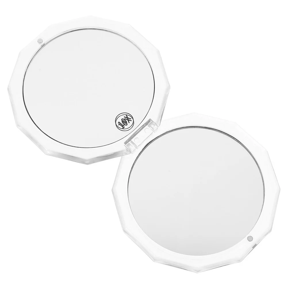 Small Compact Mirror Foldable Makeup Mirror Fine Workmanship Smooth Finish for Women Girls Gift Idea Portable Use