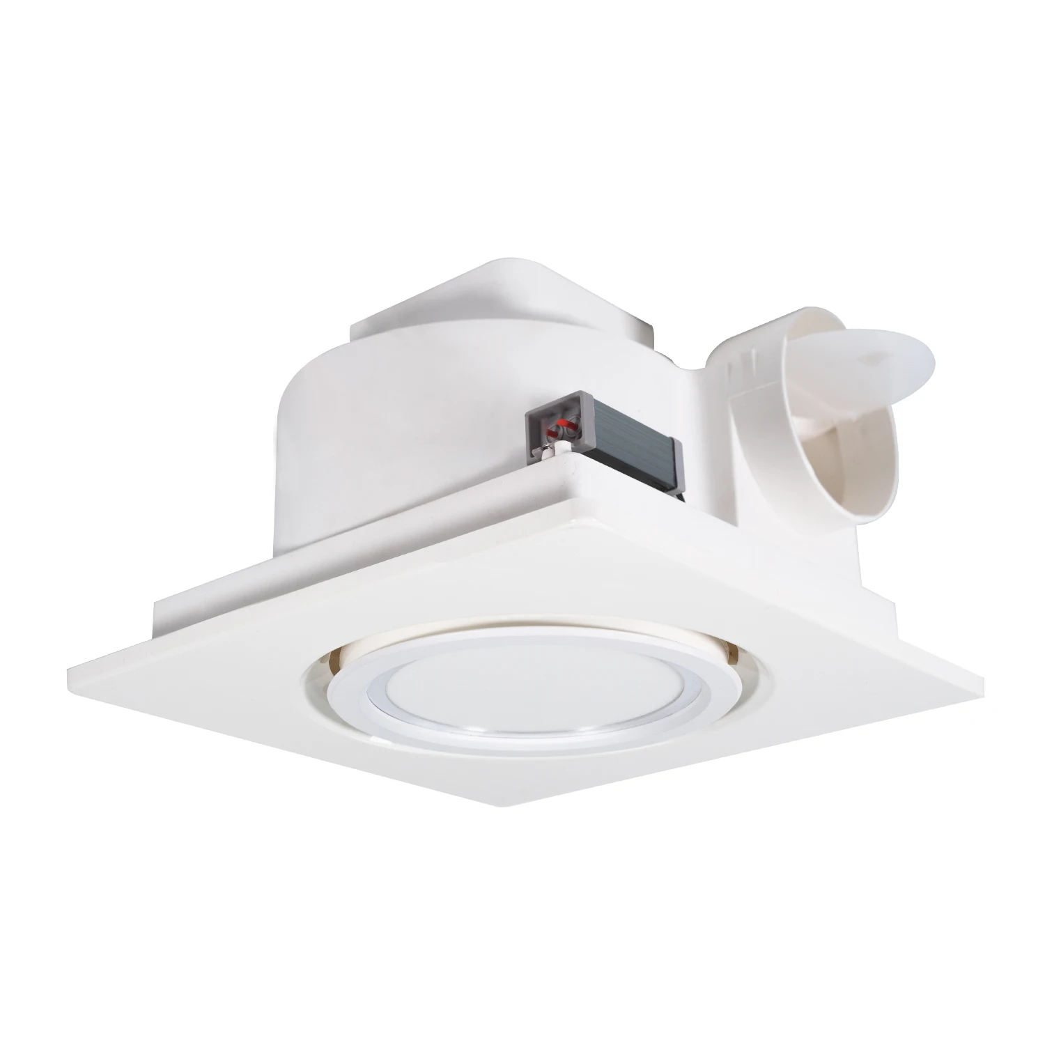 5 Inch Customization Silent Ceiling Wall Mounted Portable Kitchen Bathroom Air Extractor Fan With LED Light Exhaust Fan