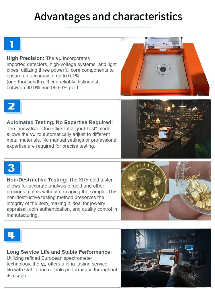 2026 new Digital Gold & Silver Tester Jewelry & Coin Bar Purity Testing Scanner Best Gold & Silver Testing Machine