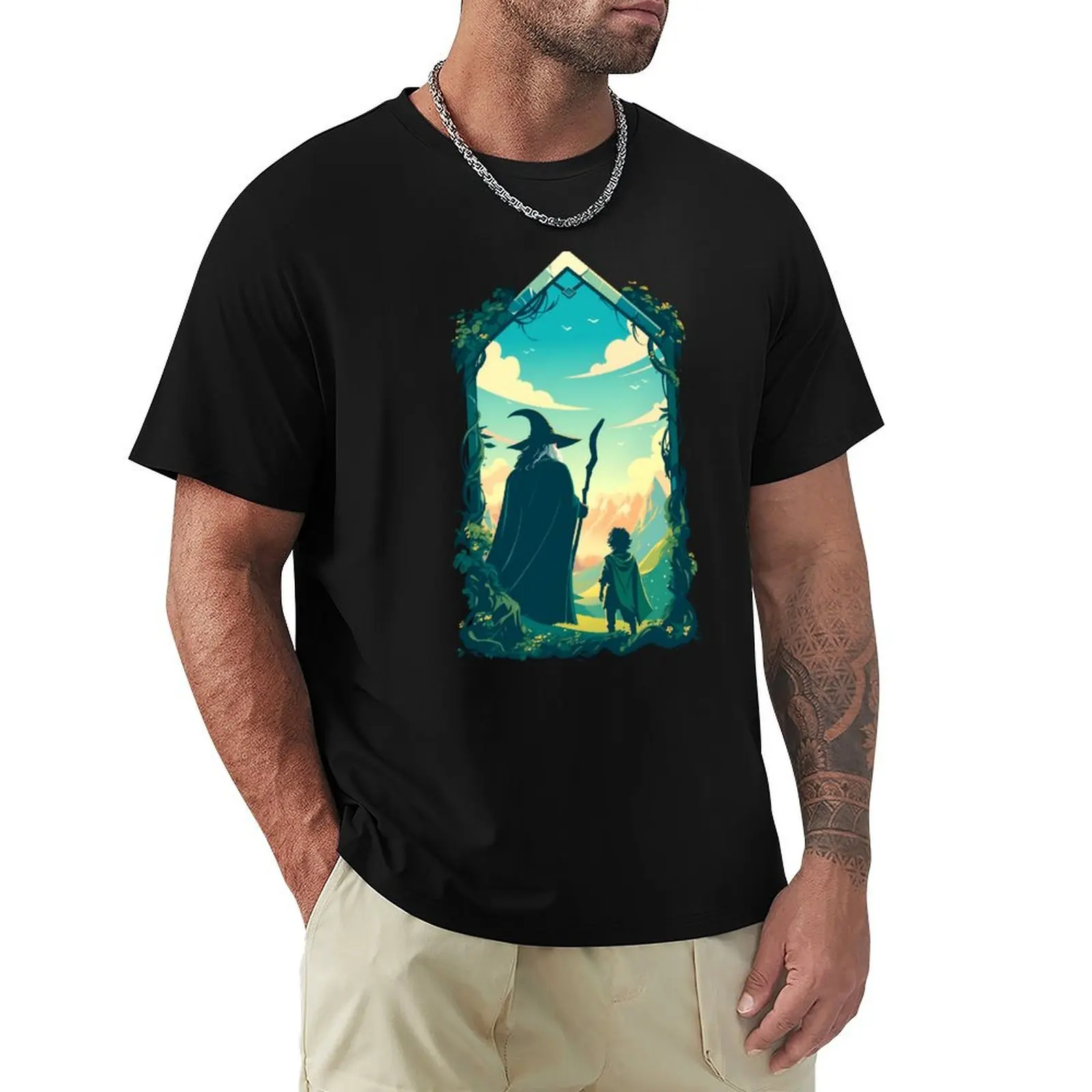 An Epic Tale Begins - Fantasy T-Shirt Fashion Casual Short Sleeve Top
