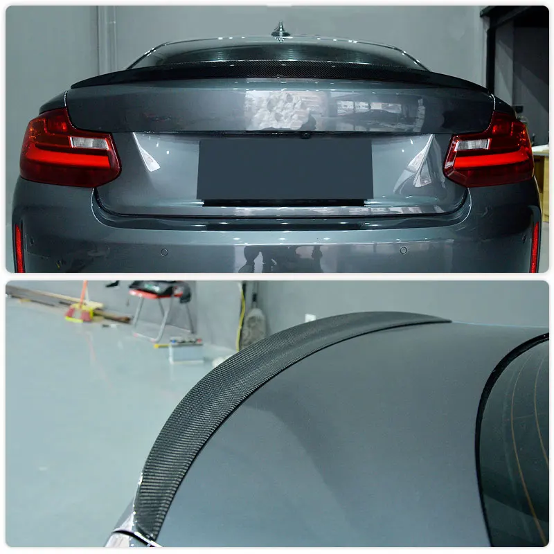 Car Rear Trunk Spoiler Wings For BMW 2 Series F22 F23 F87 M2 220i 228i M235i Coupe 2014-2017 Carbon Boot Lid Wing Lip Spoiler view 2