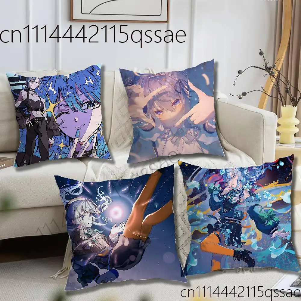 For Hoshimachi Suisei Pillow Case Square Bedroom Sofa Leisure Comfort Cushion Car Home Decoration
