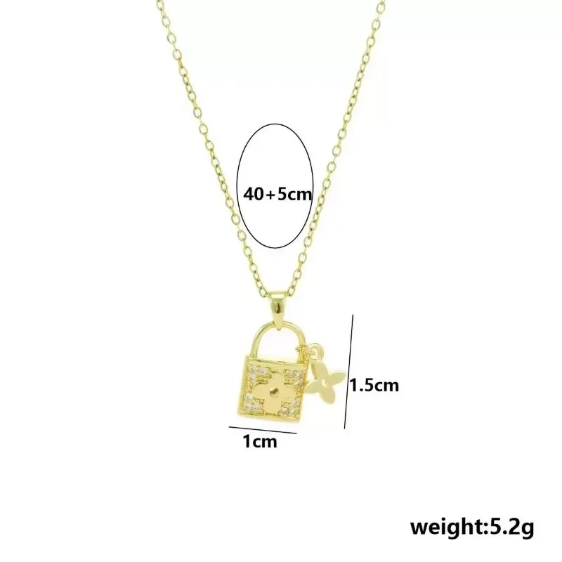 قلادة نسائية من الفولاذ التيتانيوم، إكسسوارات غير باهتة، طقم مرصع بالألماس، سلسلة الترقوة العصرية #4