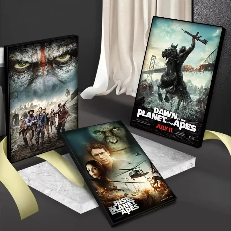 الفيلم الأمريكي الكلاسيكي "صعود كوكب القرود" جدار الفن عالية الوضوح قماش الطباعة المشارك غرفة المعيشة المنزلي غرفة نوم