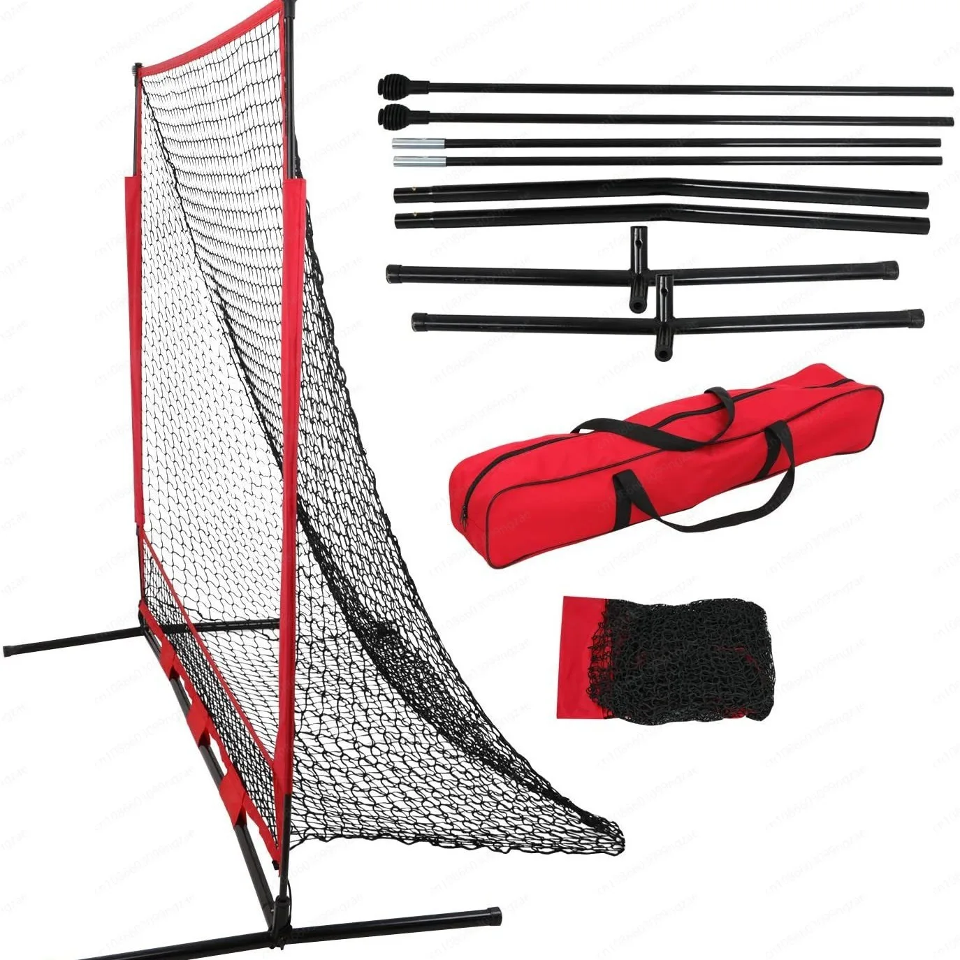 Portable 7X7 Baseball Softball Practice Net Batting Pitching Batting Training Baseball Practice Rebound Blocking