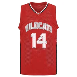 Hot Sale Men's #14 Movie white red Retro Basketball Jerseys Stitched Breathable Mesh Unisex Sports Wear