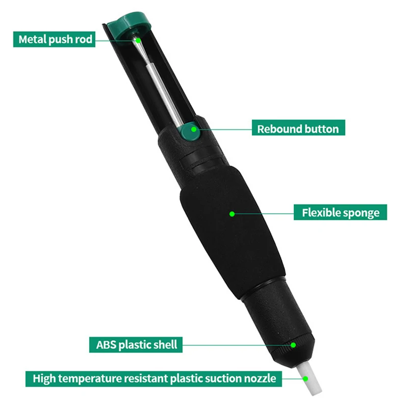 Desoldering Solder Sucker Powerful Tin Suction Device Soldering Pump Suction Tin Vacuum Removal Tool Welding Soldering Supplies