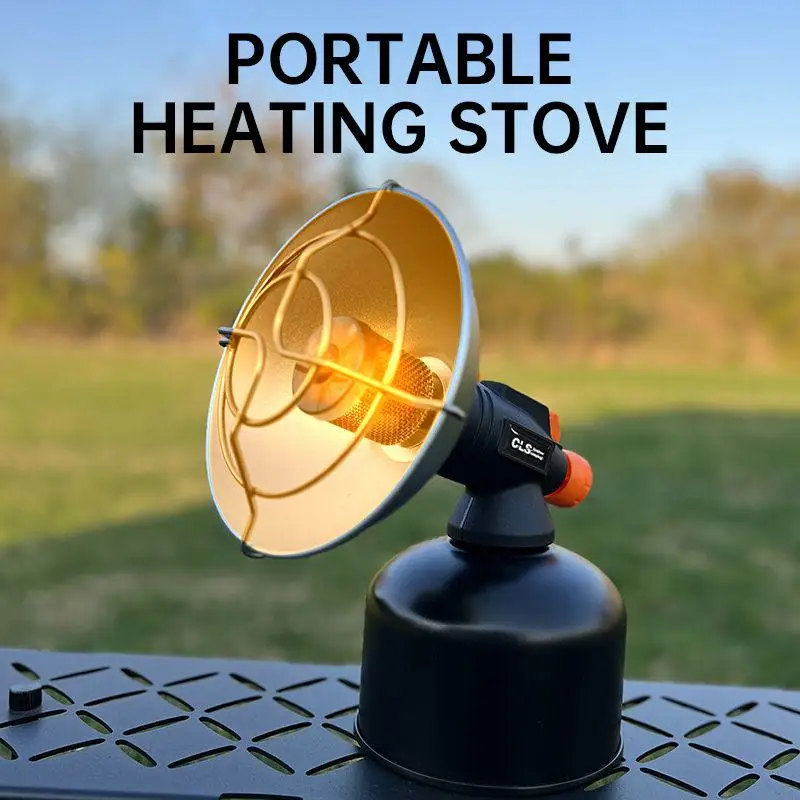 Portable Camping Heater, Hiking Gas Heater, Stainless Steel Burner, Heating and Rescue Equipment