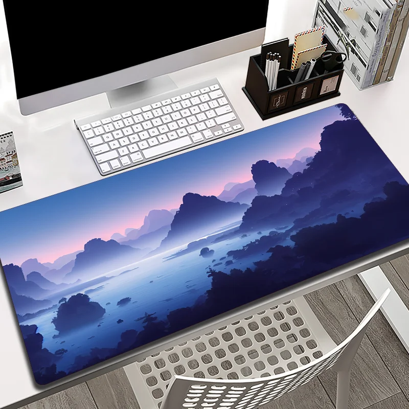 80x40 Large Size Landscape Mouse Pad Notebook Keyboard Waterproof Non-slip Table Desk Mat Gaming Accessories Art Mousepad Carpet