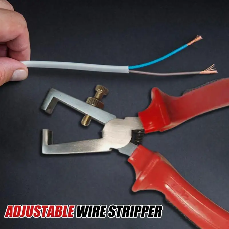 

Wire Stripper Tool Adjustable Professional Electrical Tools Ergonomic Hand Cutter For Residential Solar Industrial Construction